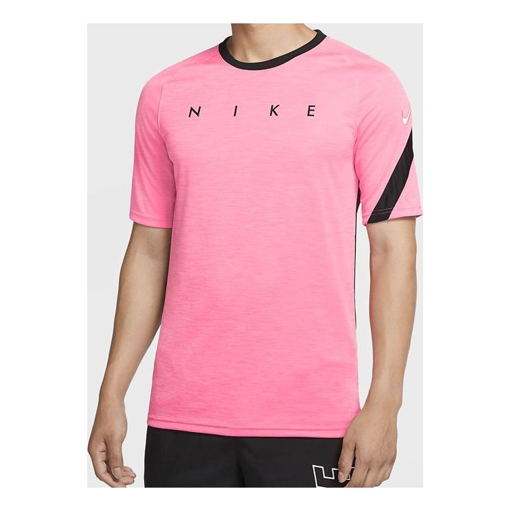 Nike Dri-Fit Academy Alphabet Printing Short Sleeve Transparent Pink CK5538-677