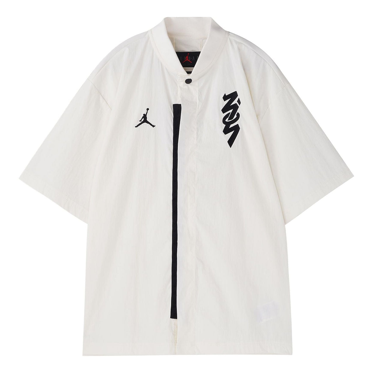 Air Jordan FW22 Logo Zion Shirt 'White Black' DR2173-133