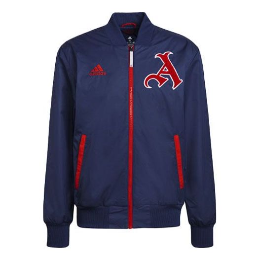 adidas Afc Lny Bomber New Year's Edition Arsenal Soccer/Football logo Sports Jacket Navy Blue HA5260