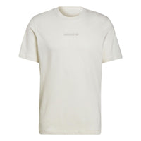 adidas originals Logo Round Neck Pullover Short Sleeve White HP0443