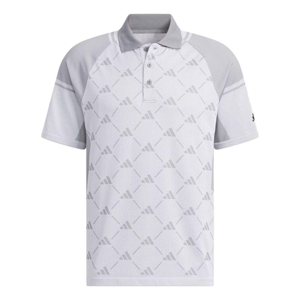 adidas Primeknit Seamless Polo Shirt 'White Grey' HZ6071