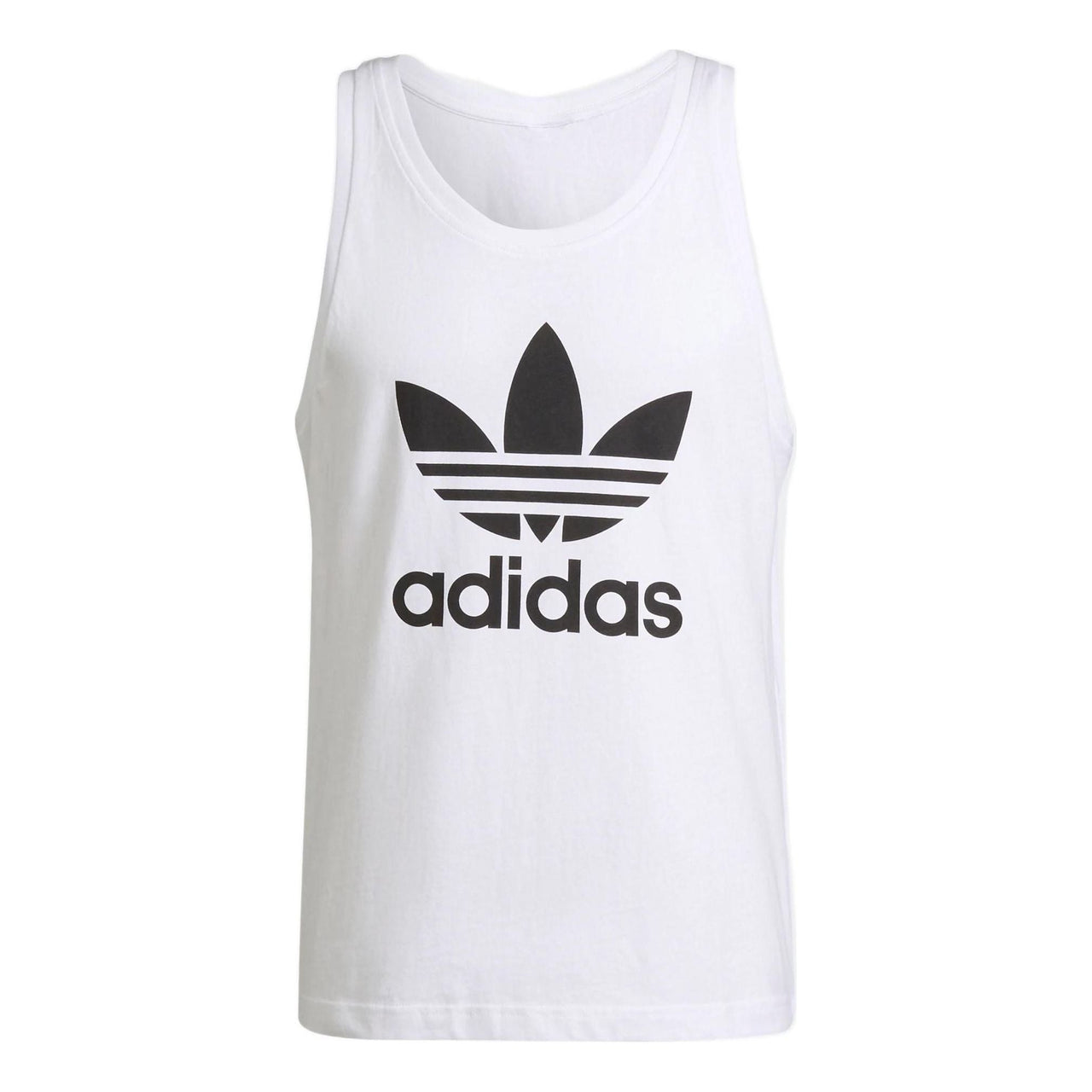 Men's adidas originals Trefoil Tank Contrasting Colors Large Logo Sports Training Vest White H06636