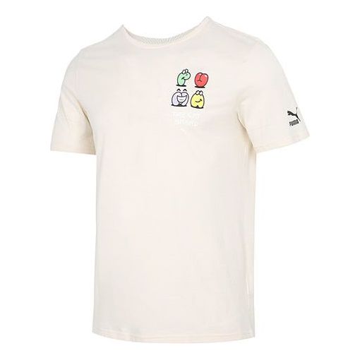 PUMA Graphic Streetwear T-Shirt 'Beige' 532612-75