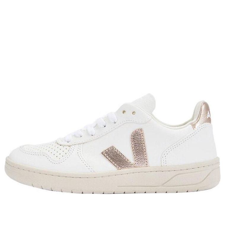 Veja V-10 Chromfree Low-Top Sneakers 'White Gold' VX0502935