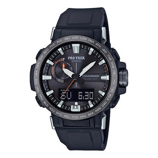 CASIO Waterproof Sports Shockproof Solar Powered Mens Black Digital PRW-60Y-1AER