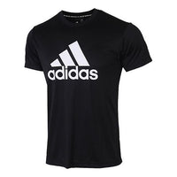 adidas Training Casual Sports Short Sleeve Black FM5369