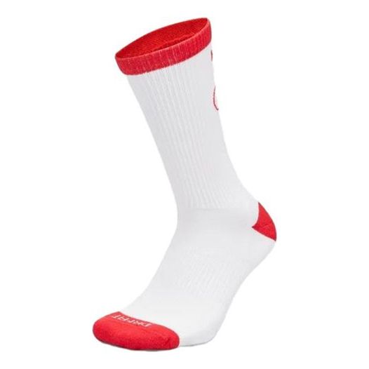 Nike Everyday Plus Cushioned Crew Socks 'White Red' DQ7709-100