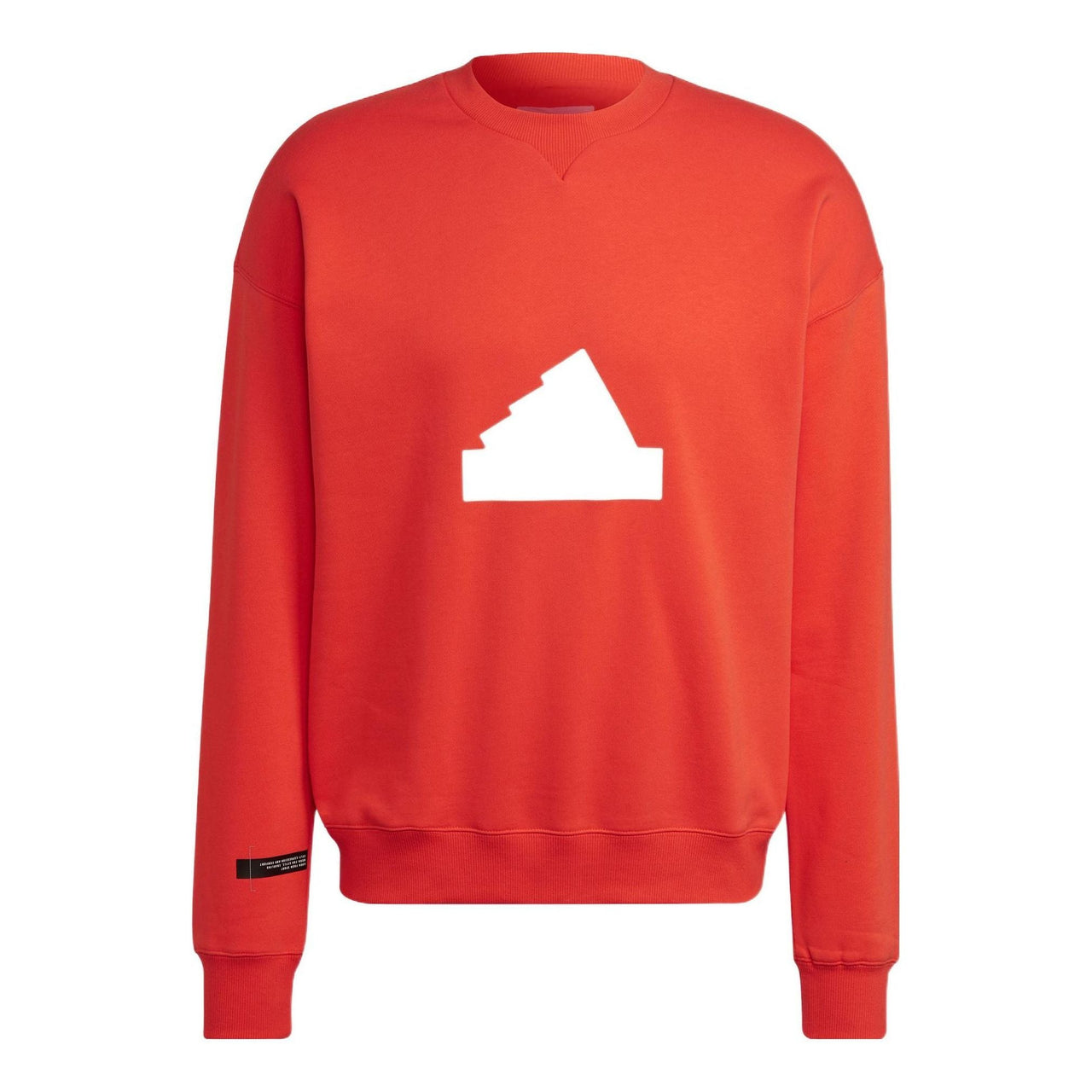 Men's adidas Contrasting Colors Pattern Printing Round Neck Pullover Red HN1944