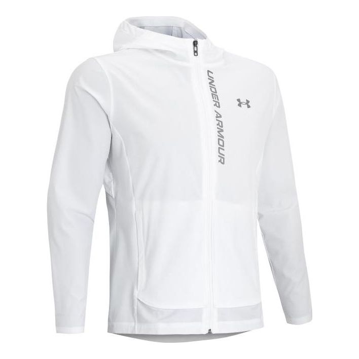 Under Armour Outrun The Storm Hooded Jacket 'White' 1376794-100
