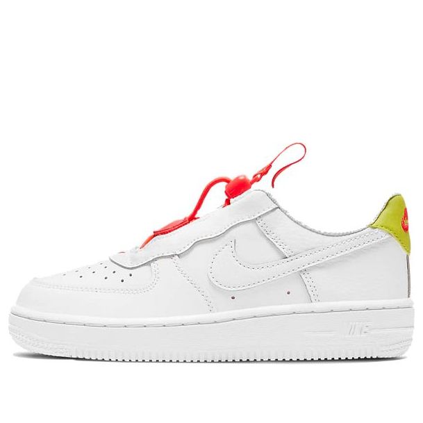 (PS) Nike Force 1 Toggle 'White Bright Crimson' CU5287-102