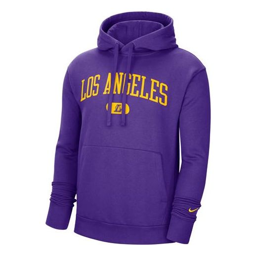 Nike Los Angeles Lakers Pullover hooded Long Sleeves Purple CV4615-504