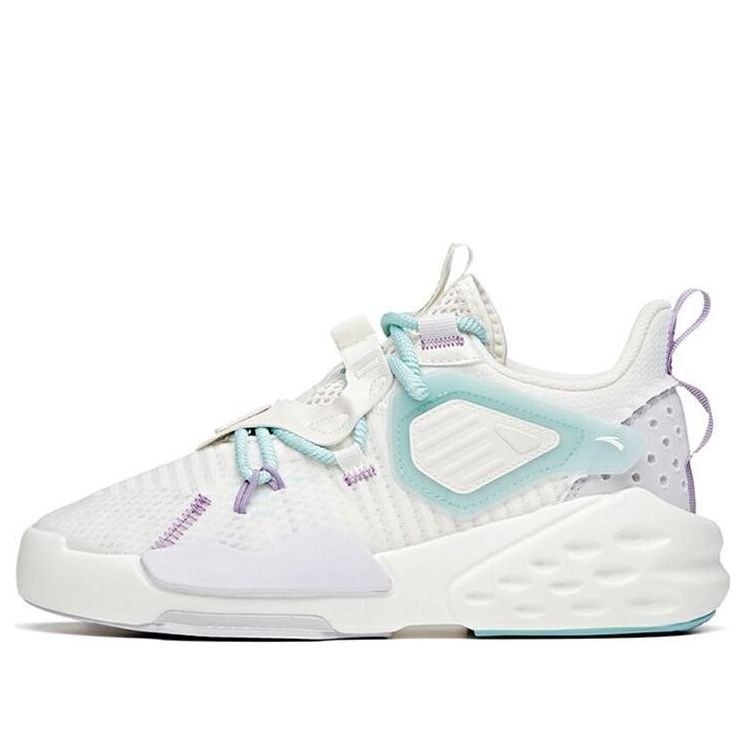 (WMNS) ANTA Badao Mid 'White Blue Purple' 122128084-3