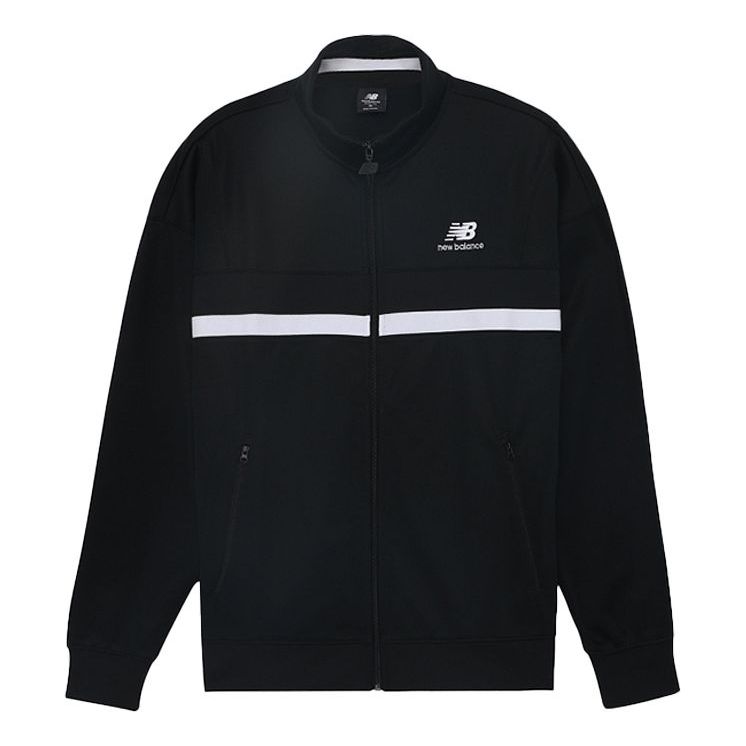 New Balance Nyc Marathon Athletics Podium Track Jacket 'Black White' AMJ03501-BK