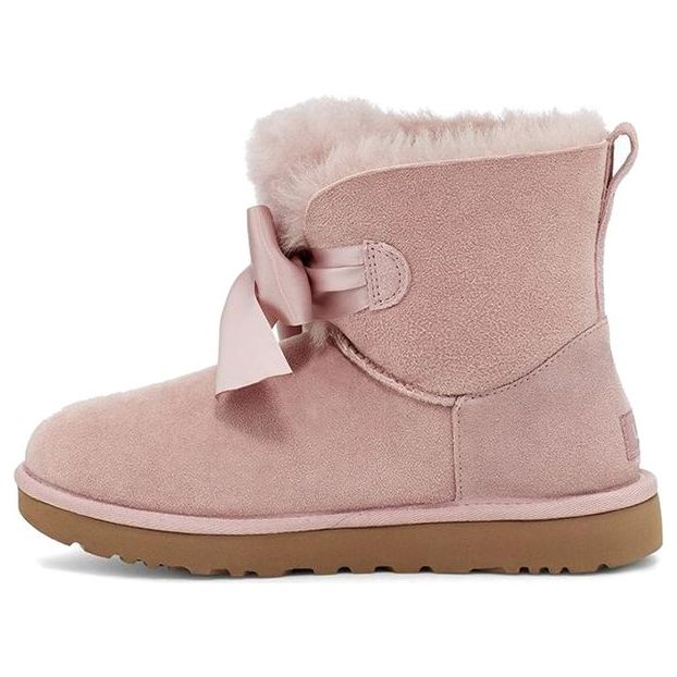 (WMNS) UGG Gita Bow Mini Cozy Stay Warm Plush Fleece Lined Pink 1098360-PCRY