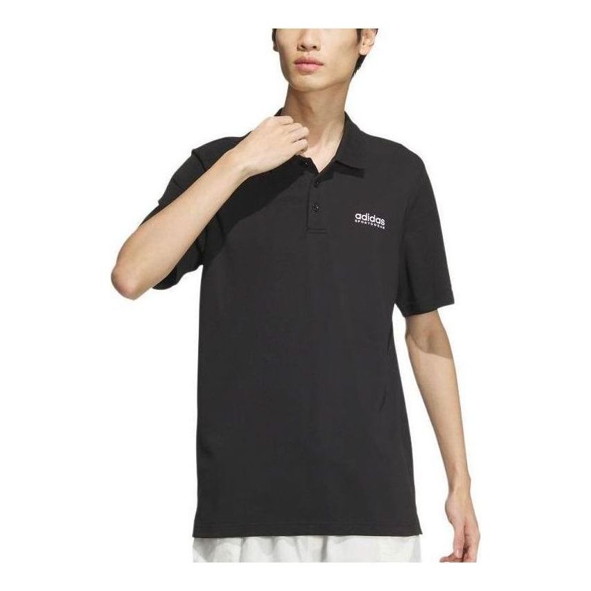 adidas Sport Polo Shirt Asia Sizing 'Black' JI9052