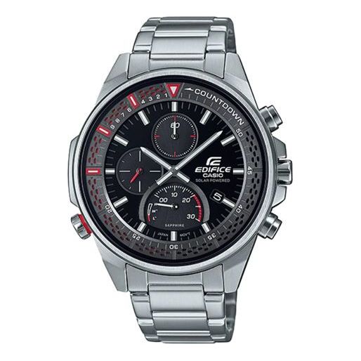 Men's CASIO Business Casual Stainless Steel Watch Mens Black Analog EFS-S590D-1AV