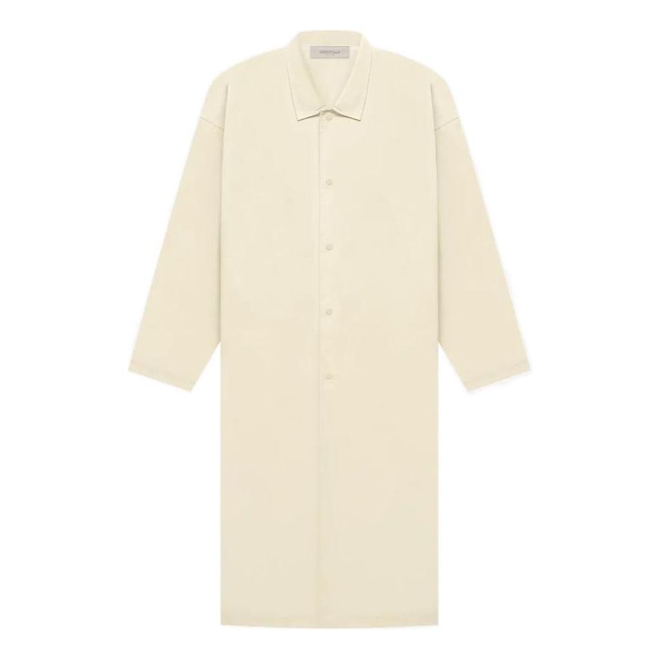 Fear of God Essentials FW22 Long Coat 'Egg Shell' FOG-SS22-712