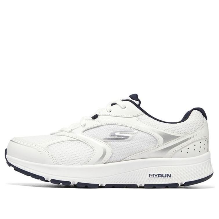 (WMNS) Skechers Go Run Consistent 'White Navy Blue' 128280-WNV