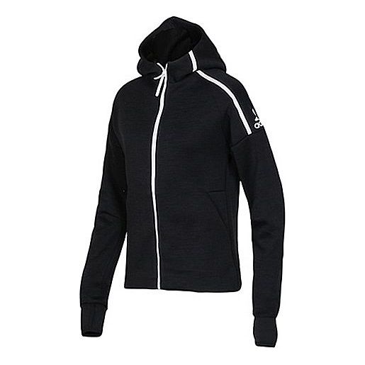 (WMNS) adidas Zne Hd FR Knit Jacket Black DM5024