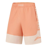 Li-Ning BadFive Logo Basketball Shorts 'Light Orange' AAPT045-6