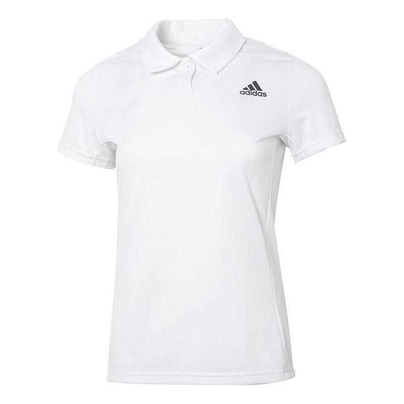 (WMNS) adidas HEAR.RDY Polo Shirt 'White' HC2718