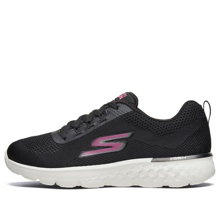 (WMNS) Skechers Go Run 400 Black/White/Red 667044-BKHP