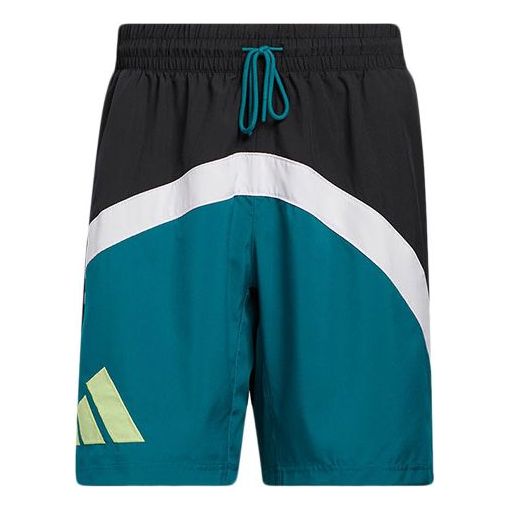 adidas Galaxy Knit Shorts 'Malachite Green Multi-Color' HI5354