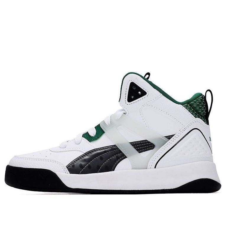 PUMA Unisex Backcourt Mid Cyber Week Sneakers White/Green 381129-03