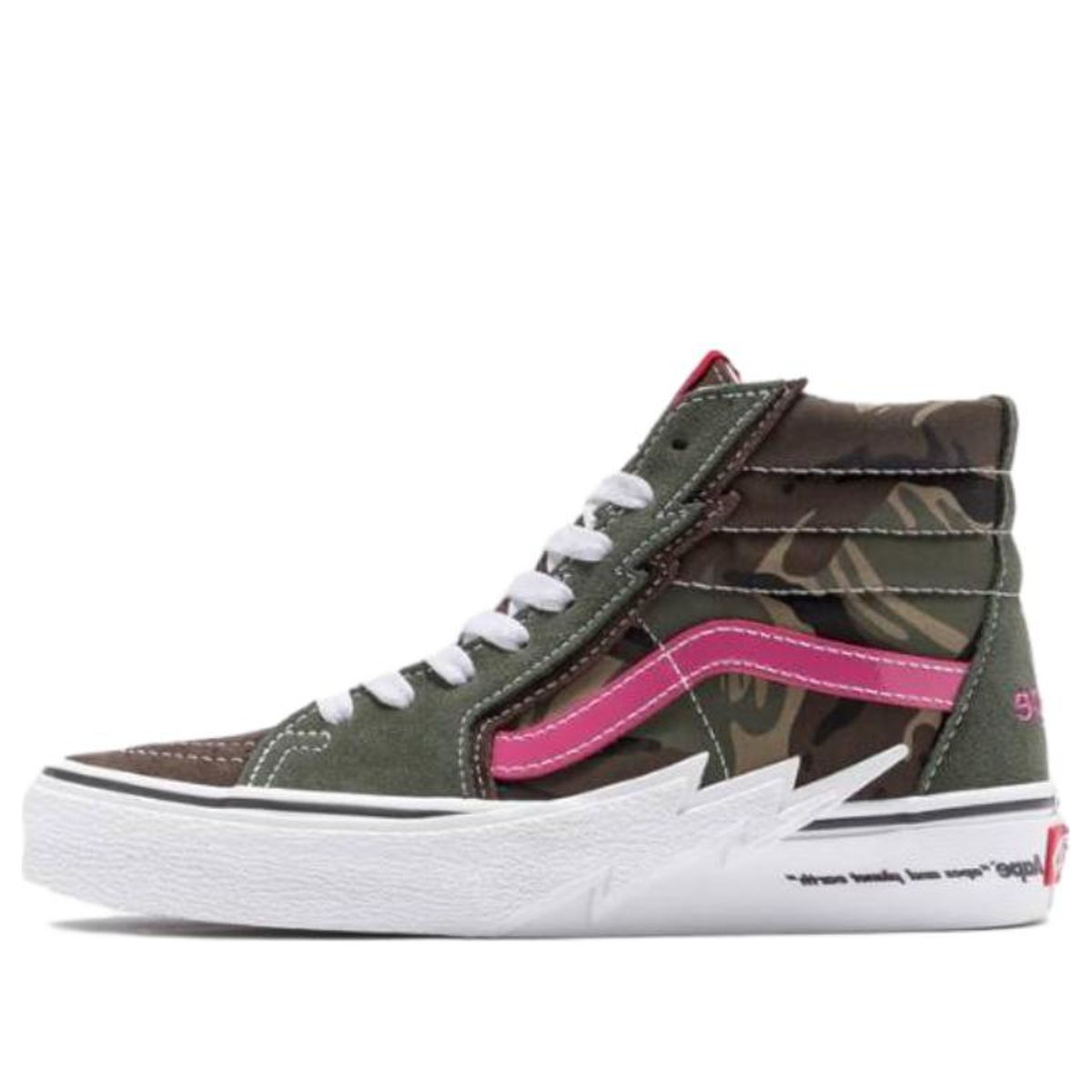 (WMNS) Vans x AAPE Sk8-Hi Volt 'Green White Pink' VN0A5JIVCMA1