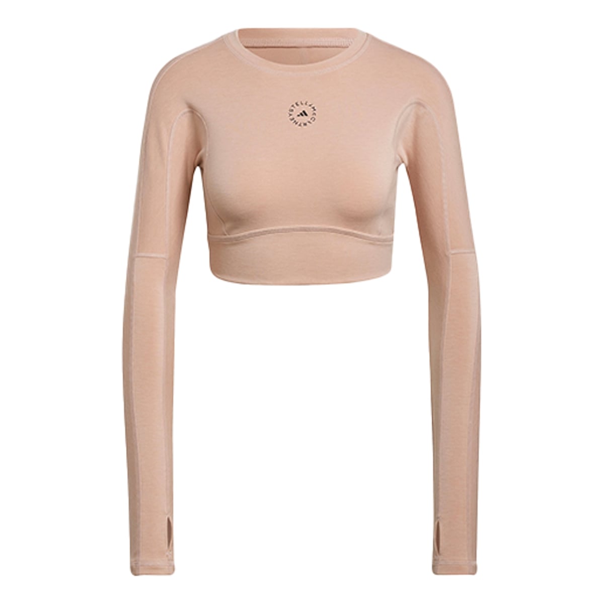 (WMNS) adidas by Stella McCartney TrueStrength Cropped Long Sleeve 'Pink' HD9060