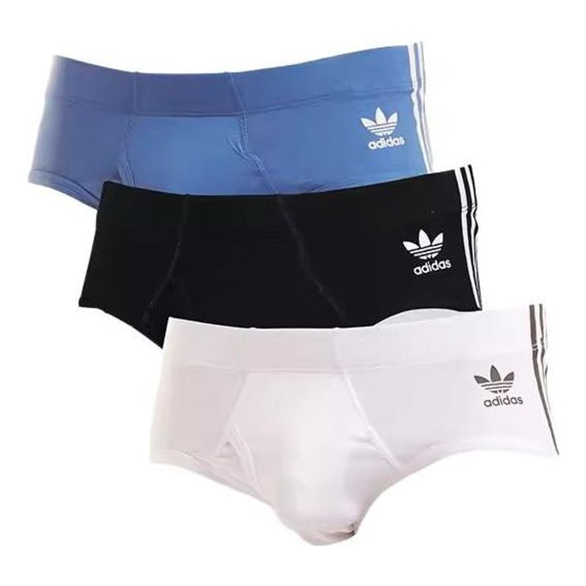 adidas Originals 3 Stripe Brief 'Black White Blue' 4A1M50-909