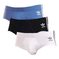 adidas Originals 3 Stripe Brief 'Black White Blue' 4A1M50-909