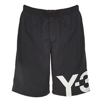 adidas Y-3 Large Logo Swim Shorts 'Black White' FS4484