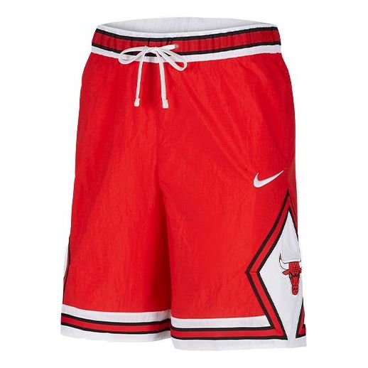 Nike Chicago Bulls Courtside Heritage NBA Casual Sports Logo Printing Basketball Shorts Red CV5597-657