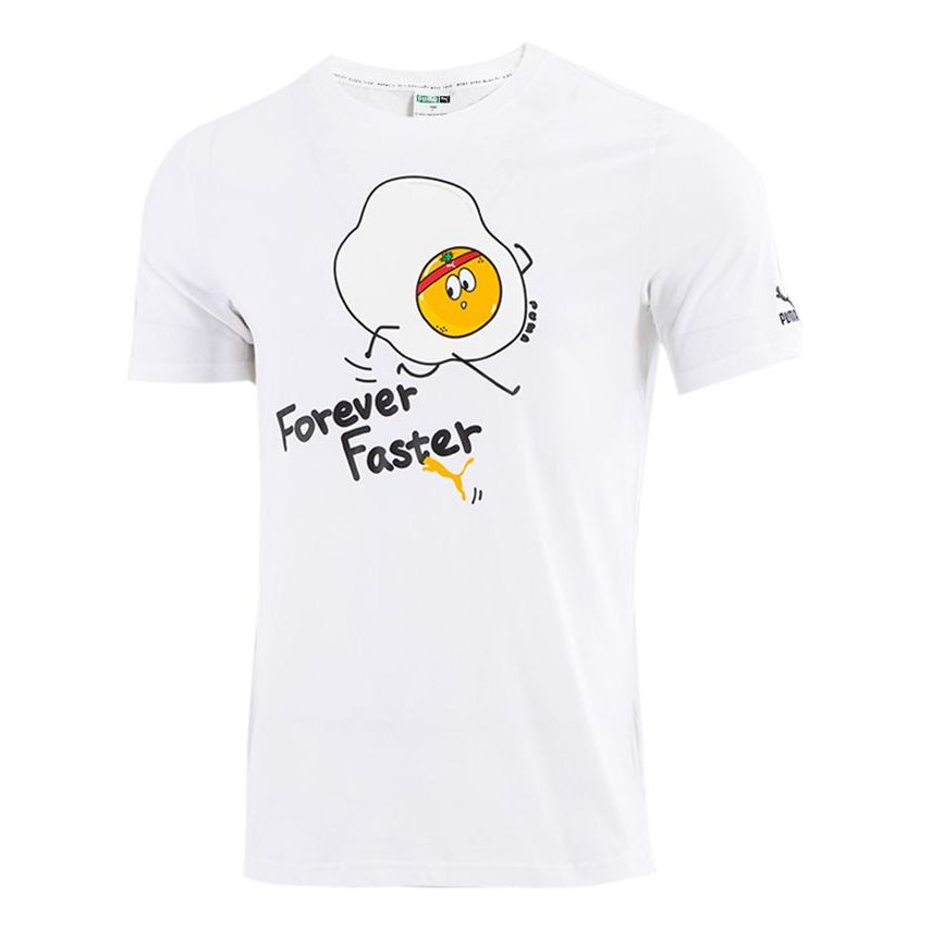 PUMA Club Graphic T-Shirt 'White' 533197-02