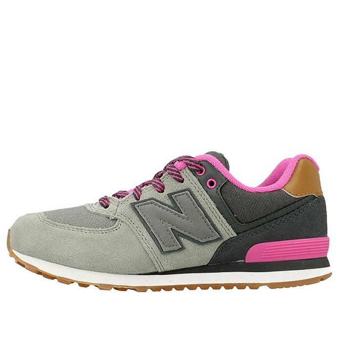 (GS) New Balance 574 'Gray Black Pink' KL574NHG