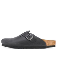 Birkenstock Boston Narrow 'Oiled Leather Black' 0059463