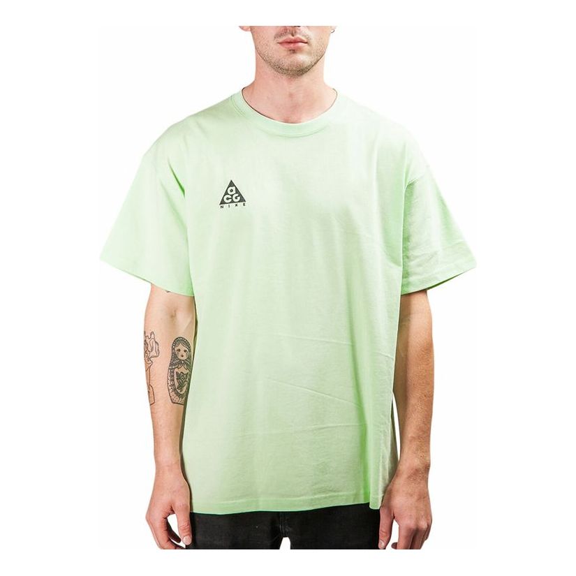 Nike ACG logo Short Sleeve Green Yellow Greenyellow BQ7342-701