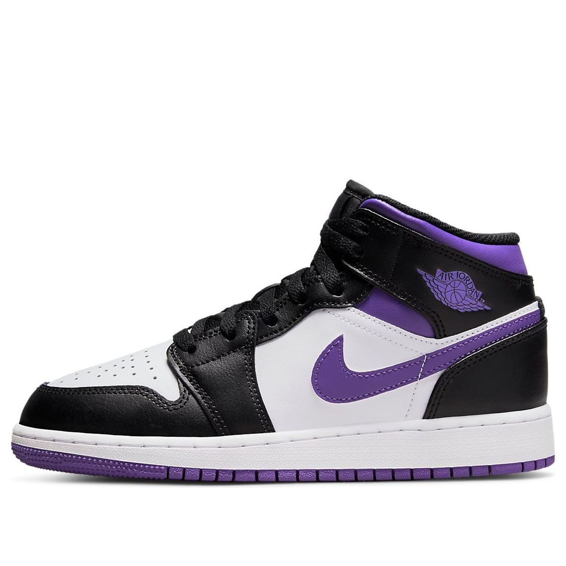 (GS) Air Jordan 1 Mid 'Dark Iris' 554725-095