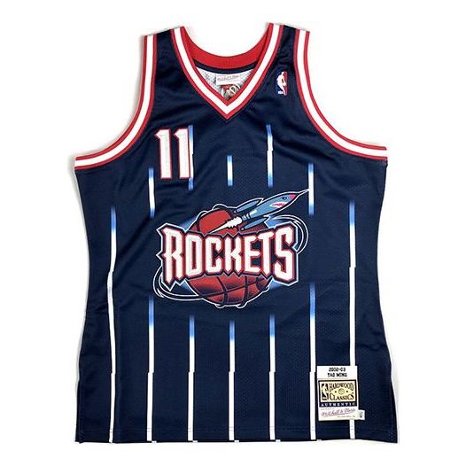 Mitchell & Ness NBA Yao Ming Houston Rockets 2002/03 Authentic Jersey #11 AJY4GS18087-HRONAVY02YMI