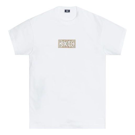 KITH Moroccan Tile Classic Logo Tee 'Beige' KH030132-101