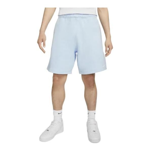 Nike Solo Swoosh Fleece Shorts Logo 'Light Blue' DV3055-441