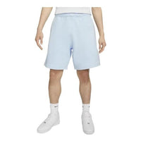 Nike Solo Swoosh Fleece Shorts Logo 'Light Blue' DV3055-441