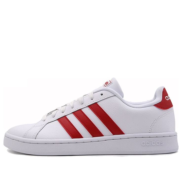 adidas neo Grand Court 'White Red' EE3740