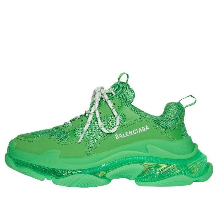 (WMNS) Balenciaga Triple S 'Clear Sole - Green' 544351W2GA13510