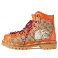 Gucci x The North Face Canvas Leather Boots 'Orange' 679914-18A40-7570