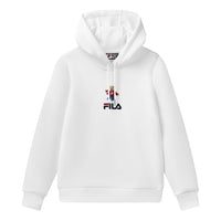 (WMNS) FILA Sports Pullover Long Sleeves Hoodie White F11W118288F-WT