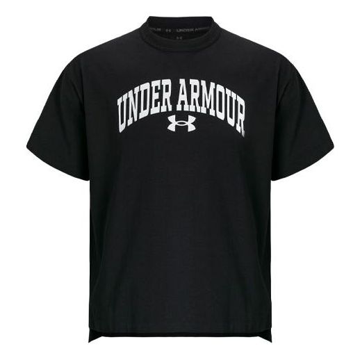 Under Armour APAC Half Sleeve Wordmark Logo T-shirt 'Black' 1387994-001