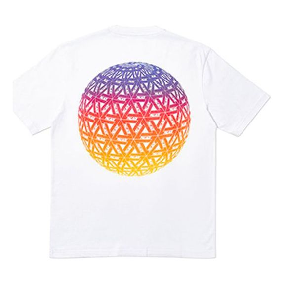 PALACE GLOBULAR T-SHIRT WHITE Back Short Sleeve Unisex P19SS028