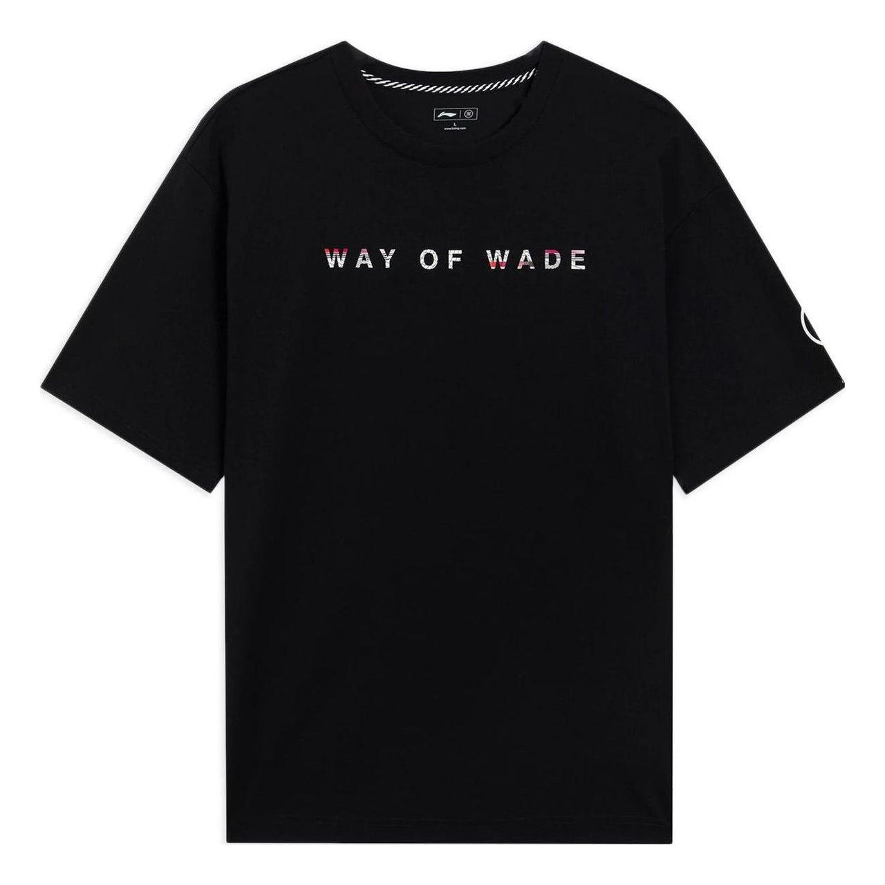 Li-Ning Way Of Wade Code Graphic Loose Fit T-shirt 'Black' AHSS437-1